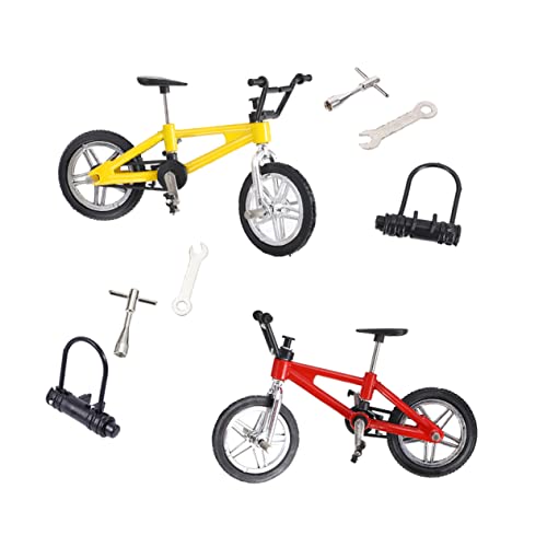 MUSISALY 2 Sets Finger Bike Mini Finger Fahrrad Für Fingertips Bewegung Desk Game Wettbewerbsfähiges Fingerbike Für Spaß Und Geschicklichkeitsspielzeug von MUSISALY