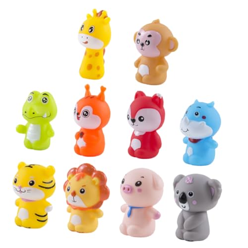 MUSISALY 2 Sets Fingerpuppen Cartoon Fingerpuppen Fingerpuppen Partygeschenke Tierfiguren Fingerspielzeug Zoo Puppen Korbfüller Bade Tier Fingerpuppen Bade Fingerpuppen von MUSISALY