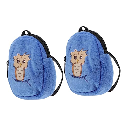 MUSISALY 2 Stück 18 Zubehör-Rucksack für Puppen Plüschpuppe Rucksack für Kinder Puppenzubehör Rucksack Mini Puppenrucksack Handtasche Puppenzubehör für Mädchen Zubehör für Babypuppen Blue von MUSISALY