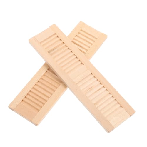 MUSISALY 2 Stück Mini Möbel Jalousien Puppenhaus Dekore Kleine Jalousien Blackout Puppenhausjalousie Miniatur Mini- Fensterläden Dekoration Hölzern Hellbraun MUSISALY 2 Stück Mini Möbel Jalousien Puppenhaus Dekore Kleine Jalousien Blackout Puppenhausjalousie Miniatur Mini- Fensterläden Dekoration Hölzern Hellbraun von MUSISALY