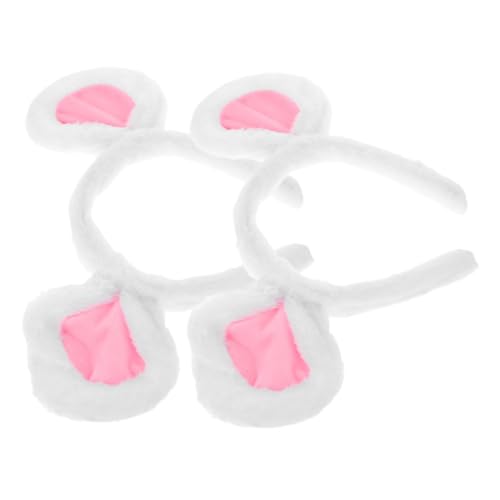 MUSISALY 2 Stück Plüsch Mausohren Haarreif Weiß Flauschig Weich Komfortabel Für Kostümfest Halloween Karneval Tier Stirnband Für Damen Party Zubehör MUSISALY 2 Stück Plüsch Mausohren Haarreif Weiß Flauschig Weich Komfortabel Für Kostümfest Halloween Karneval Tier Stirnband Für Damen Party Zubehör von MUSISALY