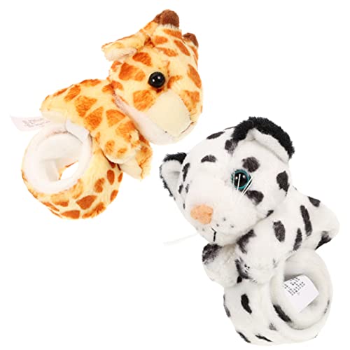 MUSISALY 2 stücke Tier Puets für Kinder Slap Armband Stofftier Band Giraffe Stil Jungen und Mädchen Party Favors von MUSISALY