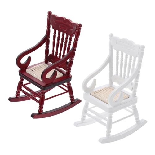 MUSISALY 2 Stück Puppenhauszubehör Mini Stuhl Miniaturmöbel Zum Basteln Schaukelstühle Aus Holz Mini Hausmöbel Miniatur Landschaftsdekoration Kleiner Schaukelstuhl Miniaturstuhl MUSISALY 2 Stück Puppenhauszubehör Mini Stuhl Miniaturmöbel Zum Basteln Schaukelstühle Aus Holz Mini Hausmöbel Miniatur Landschaftsdekoration Kleiner Schaukelstuhl Miniaturstuhl von MUSISALY