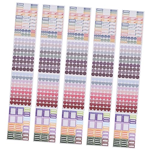 MUSISALY 20 Stücke Dot Herz Geformt Journaling Kit Planer Aufkleber Für Buch Zubehör Scrapbooking Decor von MUSISALY