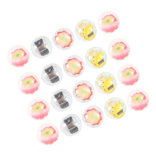 MUSISALY 20 Stück Kugel Kawaii Charms Tasche Cartoon Bleistift Topper Festival Partygeschenke Runde Kapseln Kugeln Kawaii Kapseln Kugel Cartoon Bleistift Charms Gefüllte Kapseln Kugel von MUSISALY