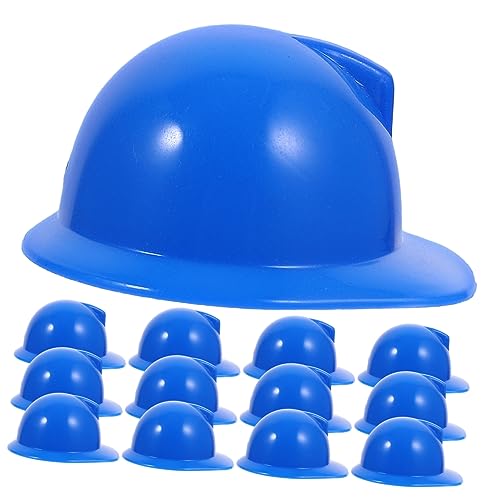 MUSISALY 20 Stück Puppen Bauhut Spielzeug Schutzhelme Kunststoff Puppenhut Mini Puppen Schutzhelm Miniatur Puppenhut Mini Puppenhelme Mini Puppen Schutzhelme Puppenhüte Blaue von MUSISALY