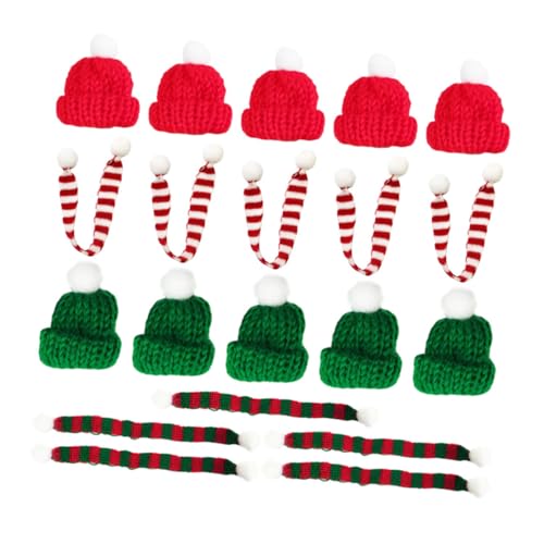 MUSISALY 20 Stück Teiliges Weihnachts Miniatur Santa Mütze und Schal Gestrickte Xmas Cup Cover für Flaschen DIY Bastelbedarf Vielseitige Weihnachtsdekoration für Party und Tisch MUSISALY 20 Stück Teiliges Weihnachts Miniatur Santa Mütze und Schal Gestrickte Xmas Cup Cover für Flaschen DIY Bastelbedarf Vielseitige Weihnachtsdekoration für Party und Tisch von MUSISALY