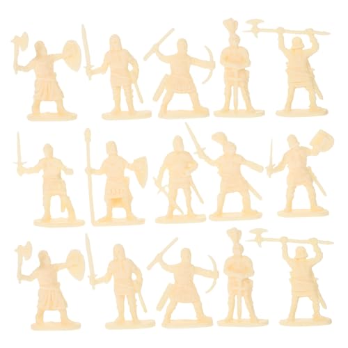 MUSISALY 200St Kavallerie-Modellspielzeug Fantasy-Miniaturen Soldatenfiguren Spielzeug realistisch Modellfiguren Armee-Spielzeug Spielzeuge Mikro-Landschaftsdekore Minifiguren Plastik Beige von MUSISALY