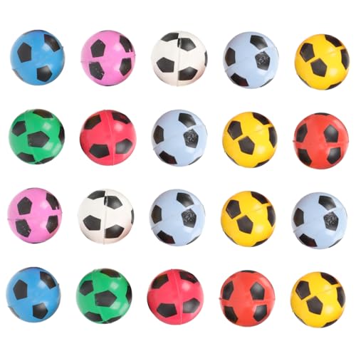 MUSISALY 20St Flummi Fußball aus Schaumstoff große Fußbälle Schaumstoff-Fußbälle Mini-Sportbälle kleine Hüpfbälle stringy balls gummiball Mini-Hüpfbälle Hüpfbälle Masse Synthesekautschuk von MUSISALY