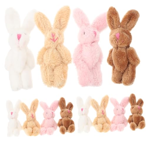 MUSISALY 20St Plüschhasenpuppe Kaninchenverzierung Mini-Puppen Kleiner Hase Mini-Osterhasen Mini Stoffhase hasenkuscheltiere Hasen stofftier der kleine Hase ausgestopfter Hase kurzer Plüsch von MUSISALY