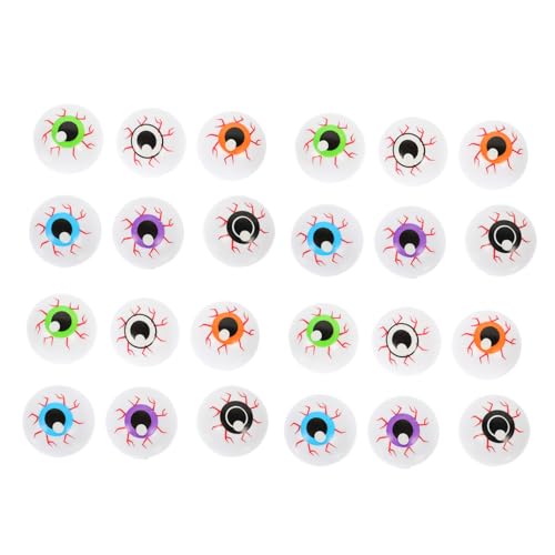 MUSISALY 24 Stück Teiliges Bunte Mystische Augenbälle Halloween Party Deko Hohle Elastische Augenball Requisite für Drinnen und Draußen MUSISALY 24 Stück Teiliges Bunte Mystische Augenbälle Halloween Party Deko Hohle Elastische Augenball Requisite für Drinnen und Draußen von MUSISALY