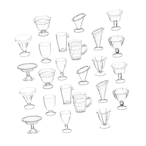 MUSISALY 24stücke Miniatur-eisbecher Aus Kunststoff Winzige Becher Für Modellbau Mini Haus Dekoration Puppenhaus Zubehör Miniatur-Dekorationen MUSISALY 24stücke Miniatur-eisbecher Aus Kunststoff Winzige Becher Für Modellbau Mini Haus Dekoration Puppenhaus Zubehör Miniatur-Dekorationen von MUSISALY