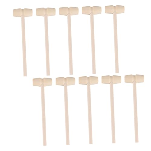 MUSISALY 25st Mini-Hammer Holzhammer Stampfendes Lernspielzeug Mini Kuchenhammer Babyspielzeug Hammerspielzeug Für Kinder Gesetzeshammer Kinderwerkzeuge Kinderhammer Kleinkindspielzeug von MUSISALY