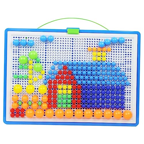 MUSISALY 296 Stück Mosaik-Pegboard-Puzzle puzzletisch -Pegboard-Puzzle Pilz Nagelpuzzle Pilz-Nagel-Puzzle von MUSISALY