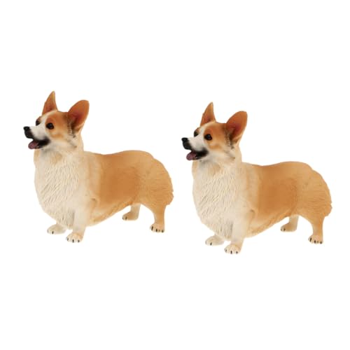 MUSISALY 2stücke Corgi Hund Figurine Realistische Dog Decoration Für Wohn Und Gartendekoration Kindersicheres Material Als Fotodekoration Und Für Tierliebhaber MUSISALY 2stücke Corgi Hund Figurine Realistische Dog Decoration Für Wohn Und Gartendekoration Kindersicheres Material Als Fotodekoration Und Für Tierliebhaber von MUSISALY