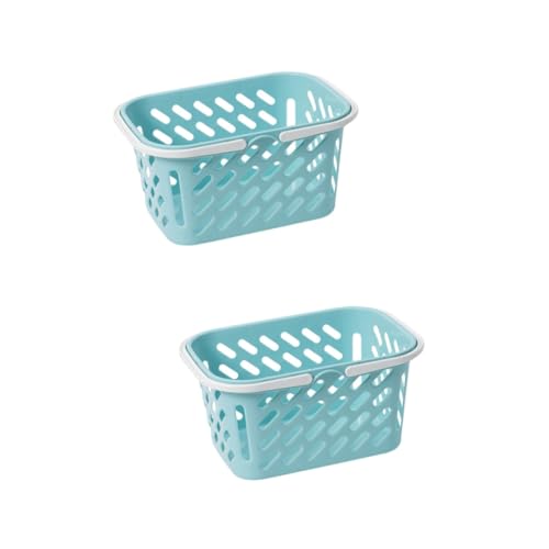 MUSISALY 2St Einkaufskorb ablagekörbe Storage Baskets Kreatives Spielzeug stule Terrarium nebler Minikisten Mädchenspielzeug Kinder tylonal Mini-Hausverzierung Mini-Hauskorb Plastik Blue von MUSISALY