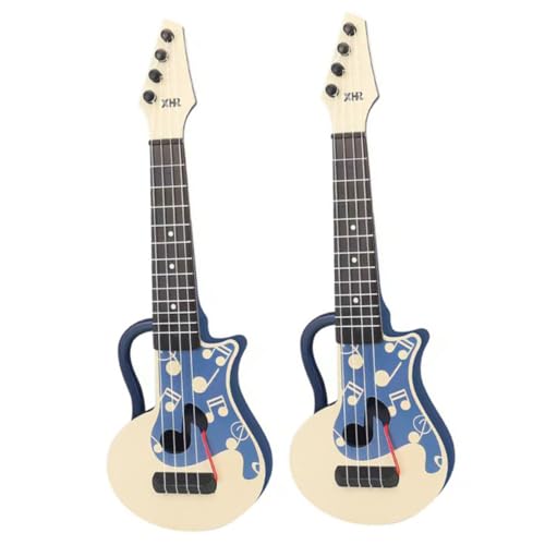 MUSISALY 2St Kinder Gitarre Musikinstrumente für Babys Gitarre für Kleinkinder Kindergitarre kinderinstrumente Kinder musikinstrumente Anfänger üben Ukulele Ukulele- Nylon Blue von MUSISALY