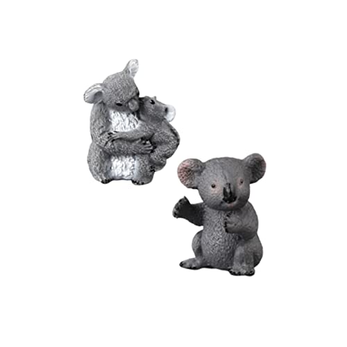 MUSISALY 2St Koala-Dekoration Spielzeuge Tierverzierung für Kinder Koala-Skulptur Koala mit Babyfigur Koala-Figur tierfiguren Living Room Decoration kreative Koala-Verzierung Koala-Ornament von MUSISALY