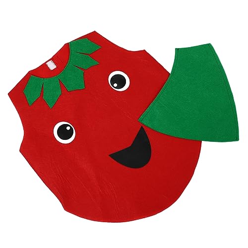 MUSISALY 2St Tomaten-Performance-Kostüme Obst-Gemüse-Kostüm-Kit für Kinder Bühnenkostüme Kinder verkleiden sich Accessoires rot von MUSISALY