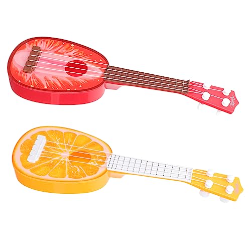 MUSISALY 2St Ukulele rosa Gitarre Bauen Gitarre Spiele kinderinstrumente musikinstrumente Modelle von Musikinstrumenten Gitarre für Plastik rot von MUSISALY