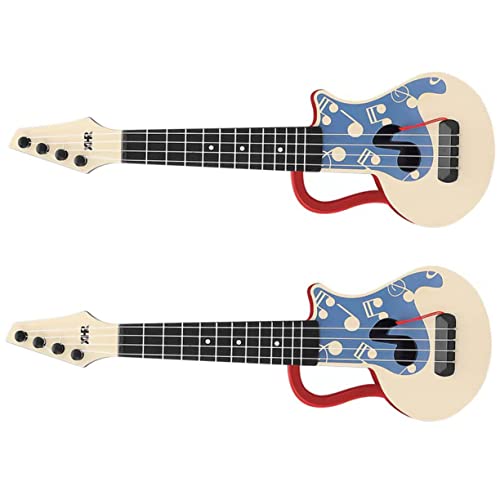 MUSISALY 2st Kinder Gitarre Ukulele Üben Ukulele- Für Kinder Ukulele Kinder Kleinkind-Ukulele Instrument Zum Üben Pädagogische Ukulele Für Kinder Ukulele Zum Üben Kunststoff Rot von MUSISALY