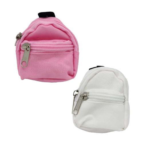 MUSISALY 2st Simulation Schultasche Mini-puppentasche Rucksäcke Für Mädchen Mädchenrucksack Mädchen Geldbörsen Mini-puppenrucksäcke Mini-rucksäcke Mini-Puppe-Ornament Puppenrucksack Stoff von MUSISALY