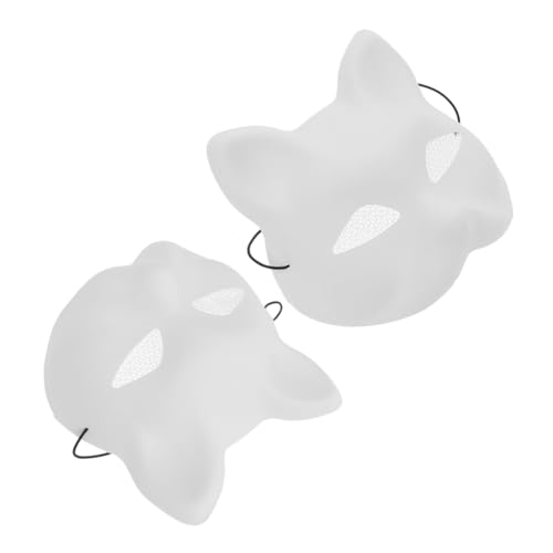 MUSISALY 2stücke Weiße Katzenmaske Leere Malmaske Für Kreative Kostüme Für Cosplay Halloween Und Maskerade Fördert Kreativität Und Handwerkskunst MUSISALY 2stücke Weiße Katzenmaske Leere Malmaske Für Kreative Kostüme Für Cosplay Halloween Und Maskerade Fördert Kreativität Und Handwerkskunst von MUSISALY