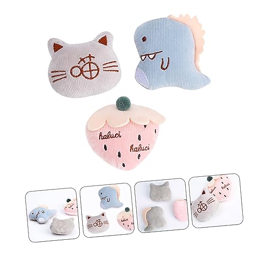 MUSISALY 3 STK Plüschpuppe Quagsire Plüsch Plüschtiere zum Zahnen von Katzen interaktives katzenspielzeug Plush Toy Kuscheltiere für Katzen schöne Kaupuppen für Haustiere kurzer Plüsch von MUSISALY