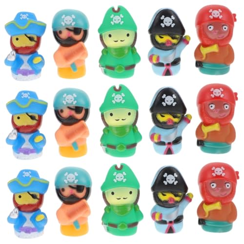 MUSISALY 3 Sätze Piratenfigur Pädagogisches Kinderspielzeug Mini-Spielzeug Spielzeug Für Babypuppen Handpuppen Für Babys Fingerspielzeug Für Piraten Kleinkindspielzeug Puppenspielsets Vinyl von MUSISALY