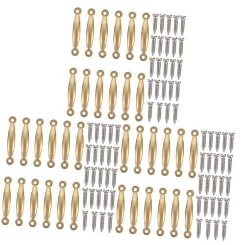 MUSISALY 3 Sätze Puppenhausgriff DIY Zubehör Für Mini Mini-hausverzierung Miniatur-puppenhausmöbel Möbelknöpfe Miniatur-möbelgriffe Mini-schmuck Zubehör Für Spielhäuser Kupfer Golden von MUSISALY