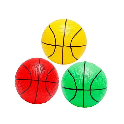 MUSISALY 3 Stück 9 Kugelspielzeug Elastischer Basketball Basketbälle Für Kinder Sportspielzeug Kreatives Ballspielzeug Kinderball Büffel Sparschwein Kinderbasketball Spielzeugball von MUSISALY