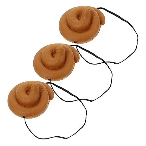 MUSISALY 3 Stück Beanie Partyhut Plüschhut Kostümhut Poop Hut Streich Requisite Poop Requisite Lustige Hüte Kostümzubehör Lustige Kopfbedeckung Party Poop Hut Cosplay von MUSISALY