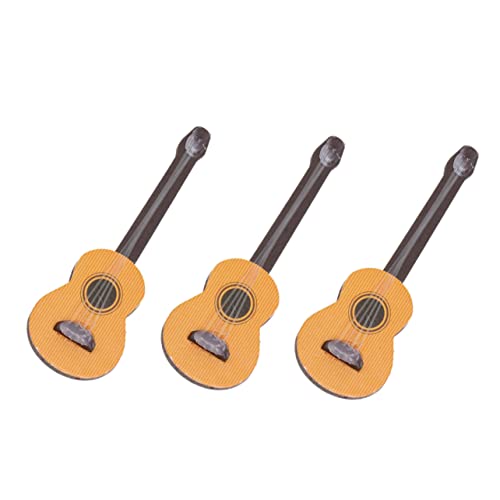 MUSISALY 3 Stücke Mini Gitarre Modell Für Sensorischen Spielen Bauch Zeit Instrument Handwerk von MUSISALY