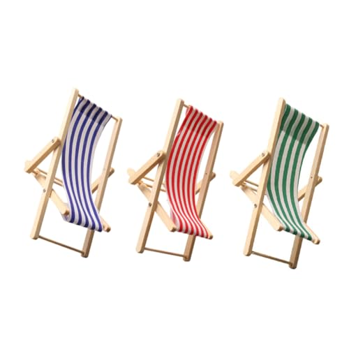 MUSISALY 3 Stück Miniatur Holz Strandstuhl Faltbar Puppenhaus Möbel Stranddeko für Strandurlaub und Außenszenen Rot Blau Grün MUSISALY 3 Stück Miniatur Holz Strandstuhl Faltbar Puppenhaus Möbel Stranddeko für Strandurlaub und Außenszenen Rot Blau Grün von MUSISALY