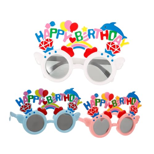 MUSISALY 3 Stück Party Deko Brille Niedliche Sonnenbrille Sonnenbrille Zum Dekorieren Einer Sonnenbrille Lustige Sonnenbrille Für Erwachsene Geburtstagsparty Brille Party Brille von MUSISALY