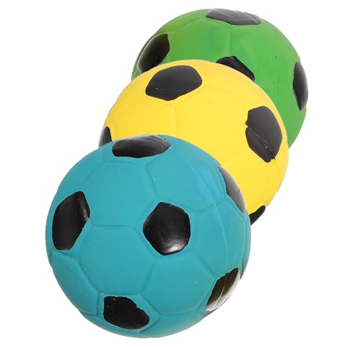 MUSISALY 3 Stücke Jungen Und Mädchen Spielzeug Sound Fußball Baby Musical Spielzeug Interaktive Form Spielzeug Bouncy Bälle von MUSISALY