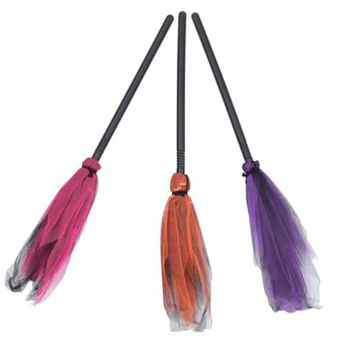 MUSISALY 3 Teiliger Hexenbesen Ausgefallene Gruselige Hexenparty Dekorationen Hexenkostüm Zubehör Besenstiele Besen Halloween Besenstiel Halloween Requisite Traditionelles MUSISALY 3 Teiliger Hexenbesen Ausgefallene Gruselige Hexenparty Dekorationen Hexenkostüm Zubehör Besenstiele Besen Halloween Besenstiel Halloween Requisite Traditionelles von MUSISALY