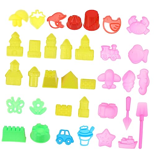 MUSISALY 35St Schimmel Lernspielzeug für Kinder Sandformen, Strandspielzeug bastelsets+für+Kinder bastel Set für Kinder Kid Toys Farbe Schlammspielzeug plastilinformen selber Machen Plastik von MUSISALY