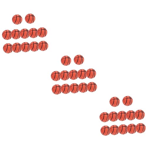 MUSISALY 36 STK Mini-Basketball Mini-Spielzeug Hüpfbälle für den Kindergarten Basketball drinnen Spielzeug für Kinder kinderspielzeug Springball aus PVC Kinder-Basketball Plastik Orange von MUSISALY