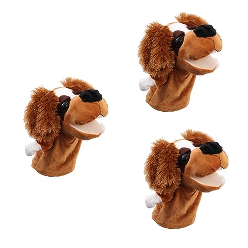 MUSISALY 3St -Handpuppen Plüschpuppen für Kinder Hundespielzeug für Kinder Hundepuppe Kleinkindspielzeug Cartoon-Plüschtier Animal-Design Handspielzeug Geschichte Handpuppen von MUSISALY