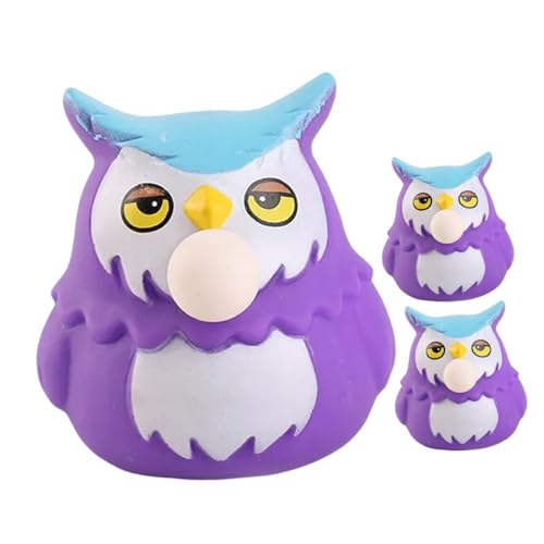 MUSISALY 3St Prise Musik Stressball drücken Spielzeug ausdrücken Vogel Statue Figur stressabbau Spielzeug dekompressionsspielzeug Cartoon-Spielzeug lustige Stressbälle Violett von MUSISALY