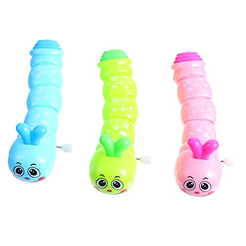 MUSISALY 3St Raupe Spielzeug für Kinder kinderspielzeug Toys Funny Toys Fun Toy Partybevorzugungs-Spielzeug Spielzeug zum Aufziehen Cartoon-Spielzeug Partybevorzugungsspielzeug Plastik von MUSISALY