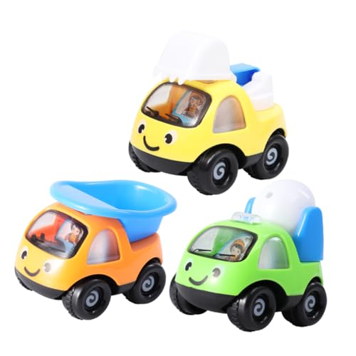 MUSISALY 3St Spielzeugauto tierisches Spielzeug Kinderautospielzeug kleine Autospielzeuge kinderfahrzeug Fahrzeug Kinder Toys Cartoon-Muster-Spielzeug Cartoon-Auto-Spielzeug Plastik von MUSISALY