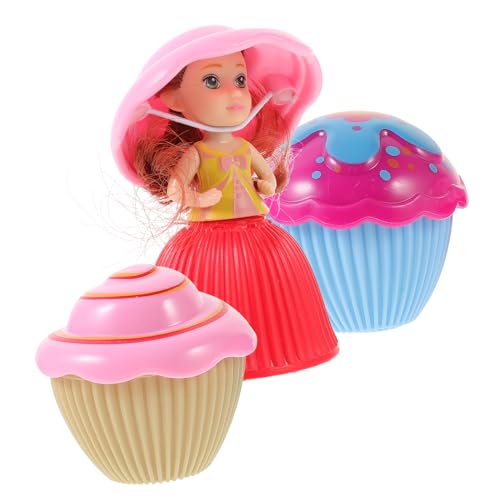 MUSISALY 3er Set Mini Cupcake Puppenspielzeug Überraschungs Puppen Bunten Farben Und Designs Ideal Als Für Und Zur Dekoration Von Puppenhäusern von MUSISALY