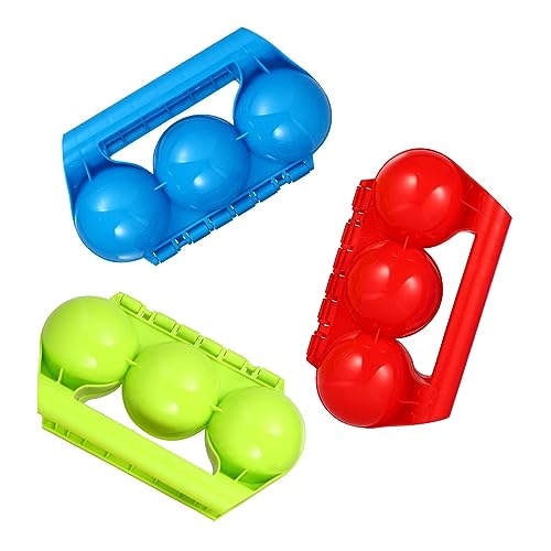 MUSISALY 3st Schneeball-Clip Schneeballform Kinderspielzeug Sandball-Clip Outdoor-Spielzeug Winterspaß Spielzeug Sandburg Spielzeug Schneeballhersteller Spielzeug Für Draußen Plastik von MUSISALY