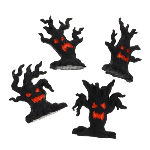 MUSISALY 4 Stück Dryade Dekorative Ornamente Spukhaus Dekoration Halloween Miniaturfiguren Halloween Streich Spielzeug Halloween Dorf Zubehör Halloween Grusel Dekoration Kunstharz von MUSISALY