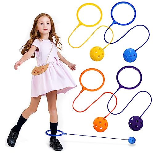 MUSISALY 4 Stück Flummi Sportspielzeug Knöchel-Sprungball für Unisex Sprungball für Kinder Spielzeug für Kinder kinderspielzeug Knöchel-Sprung-Ball-Spielzeug Springringbälle Plastik von MUSISALY