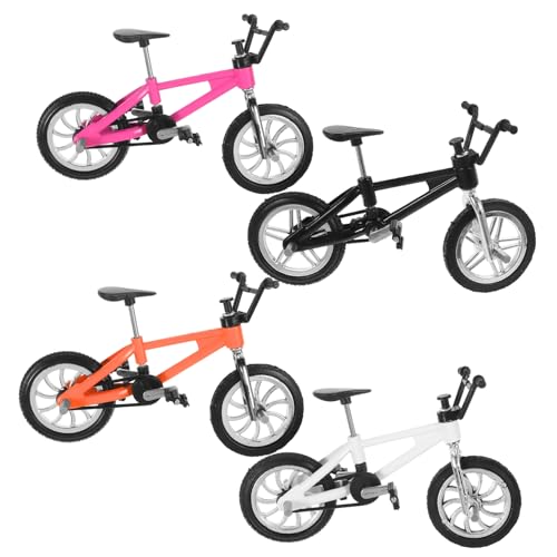 MUSISALY 4 Stück Mini-Fahrrad Simulationsrad Mini-Bike-Modell Mountainbike-Modellspielzeug Finger Bike Fahrradspielzeug Fahrradmodell Spielzeug Finger-Mountainbike-Modell Legierung von MUSISALY