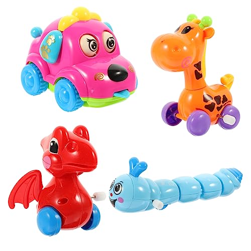 MUSISALY Toys Baby Toys Aufziehspielzeug Cartoon Tiere Mechanische Tierfiguren Für Inklusive Aufzieh Dinosaurier Hund Giraffe Und Raupe Farben Zufällig von MUSISALY