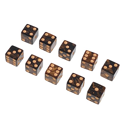 MUSISALY 40 STK Große Lochpunktwürfel Quadratische Würfel Würfelspiel 6-seitiger Spielwürfel Würfel Spielzeug 6-seitige Rote Würfel Spiele Würfel Bar Beim Würfeln Neuheit Würfel Black Acryl von MUSISALY